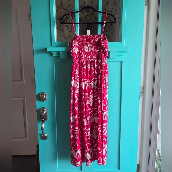 open lace back dress Old Navy White/Blue Gingham Dress